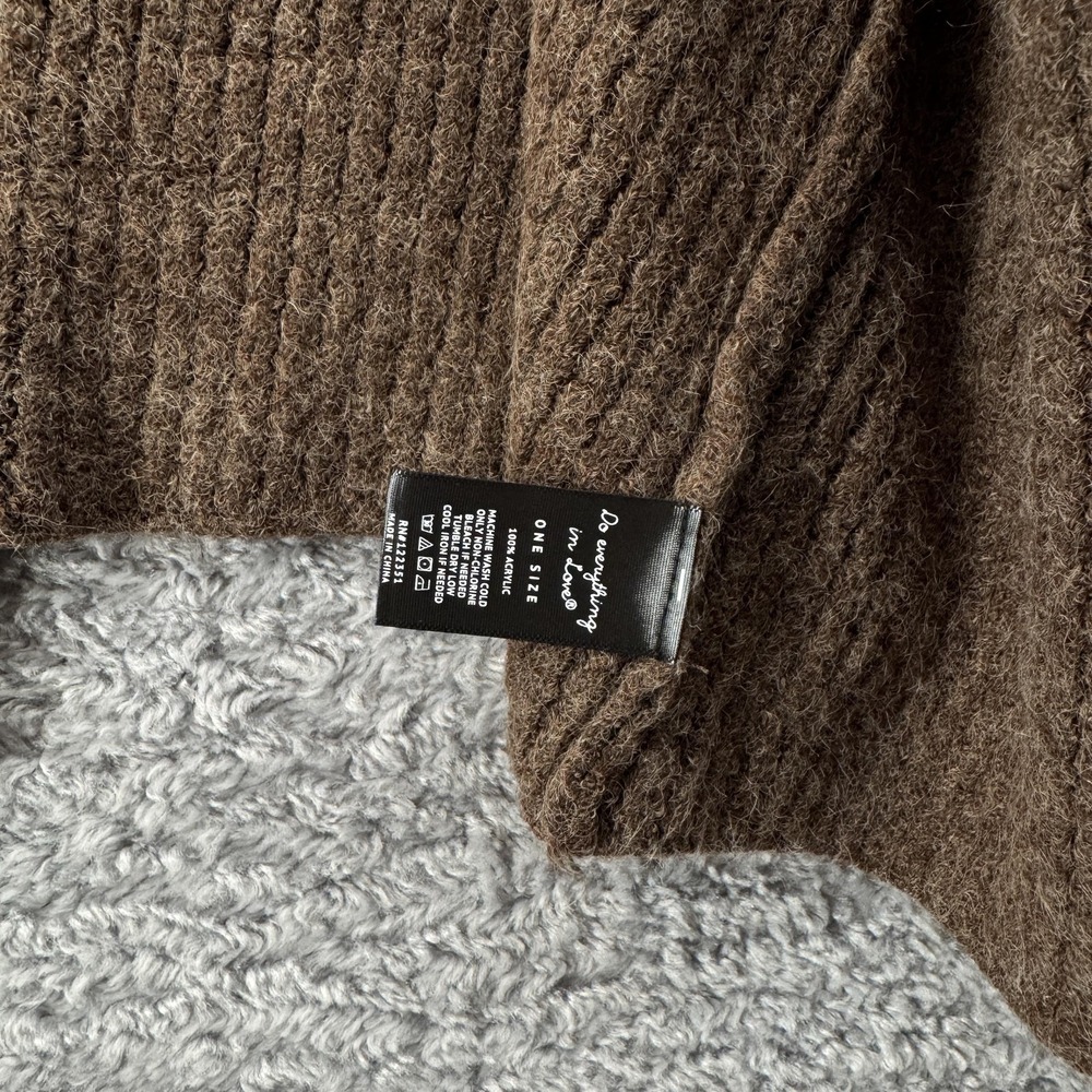 Do Everything In Love Cardigan Sweater Womens One Size Brown Open Front Pockets - Picture 2 of 6